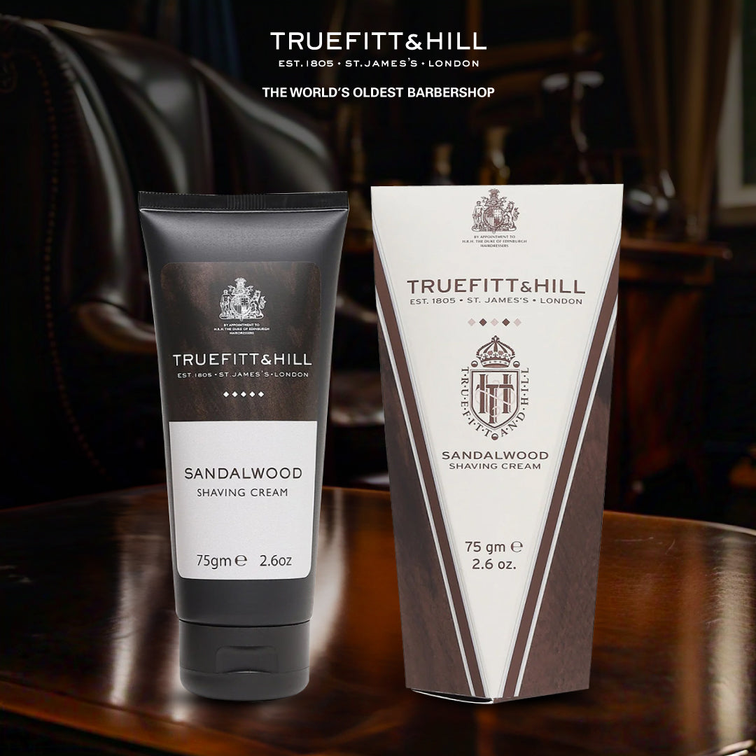 Truefitt & Hill Sandalwood Shaving Cream Tube for Men75gm - Truefitt & Hill India