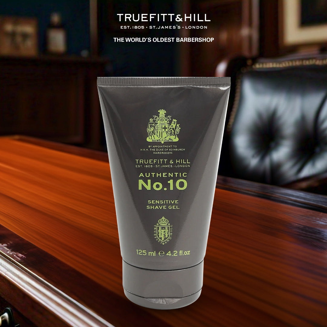 Truefitt & Hill Authentic No.10 Sensitive Shaving Gel for Men 125gm - Truefitt & Hill India