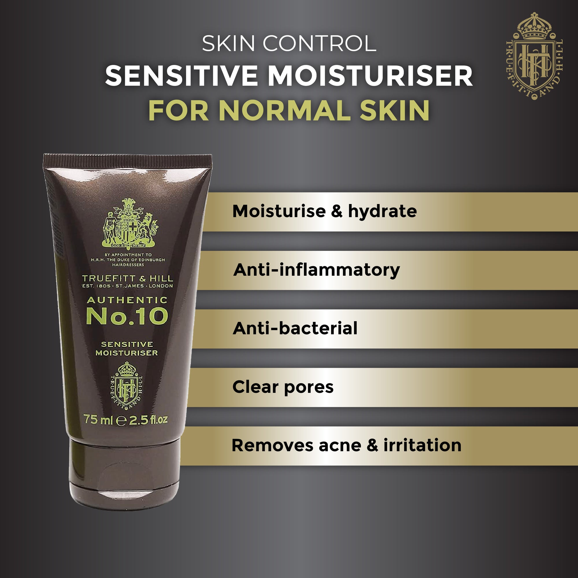 Truefitt & Hill Face Moisturizer Tube Authentic No.10 for Men 75gm - Truefitt & Hill India