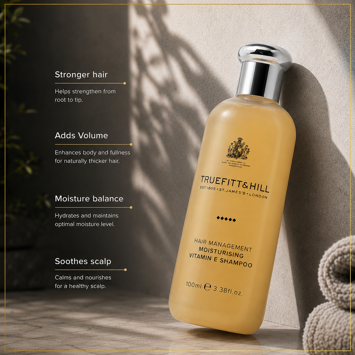 Truefitt & Hill Hair Management Moisturizing Vitamin E Shampoo for Men 100ml