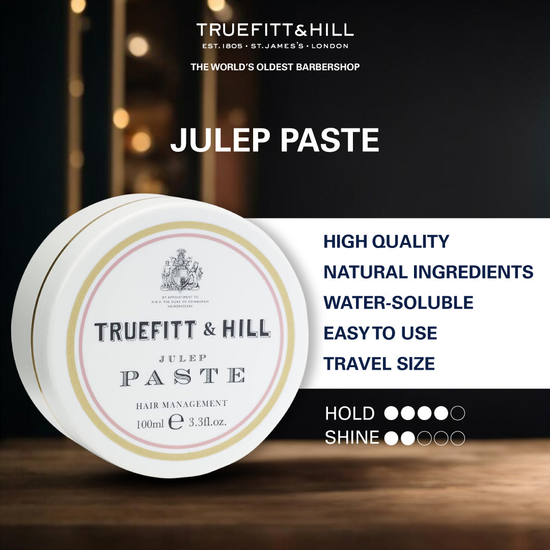Truefitt & Hill Julep Paste Hair Styling Wax for Men 100gm - Truefitt & Hill India