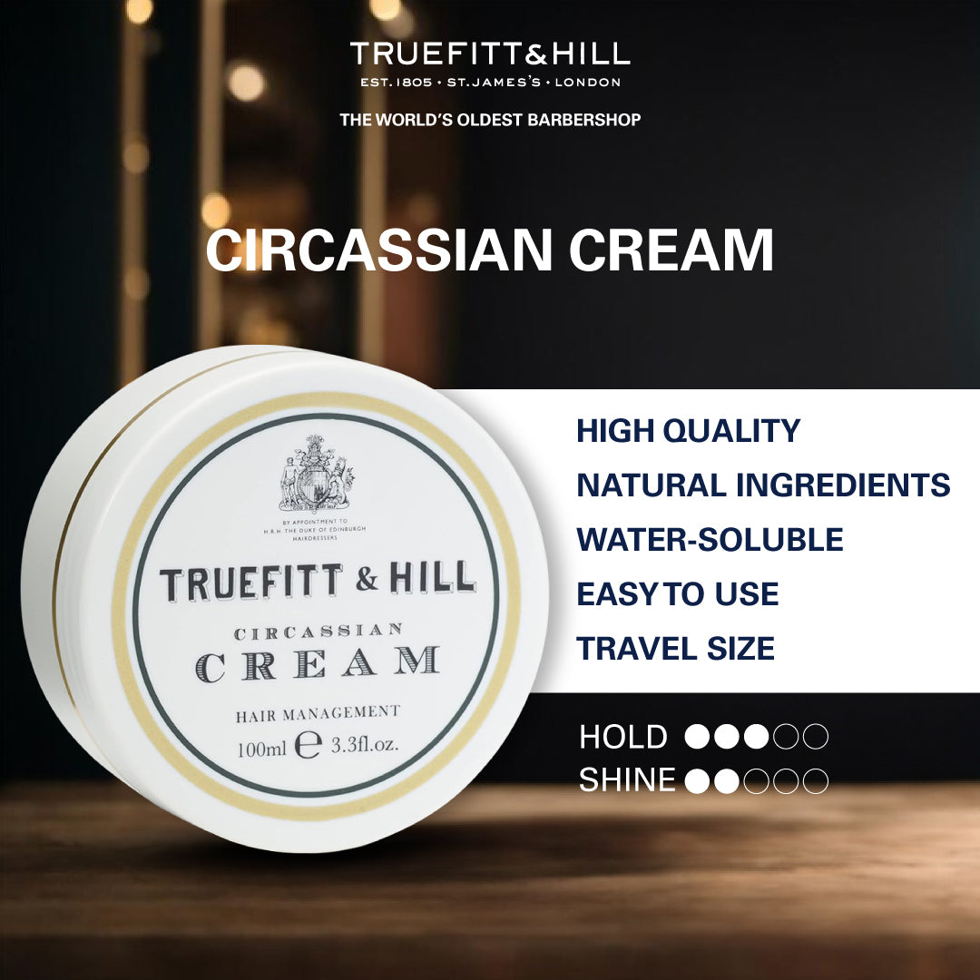 Truefitt & Hill Hair Styling Circassian Cream for Men 100gm - Truefitt & Hill India