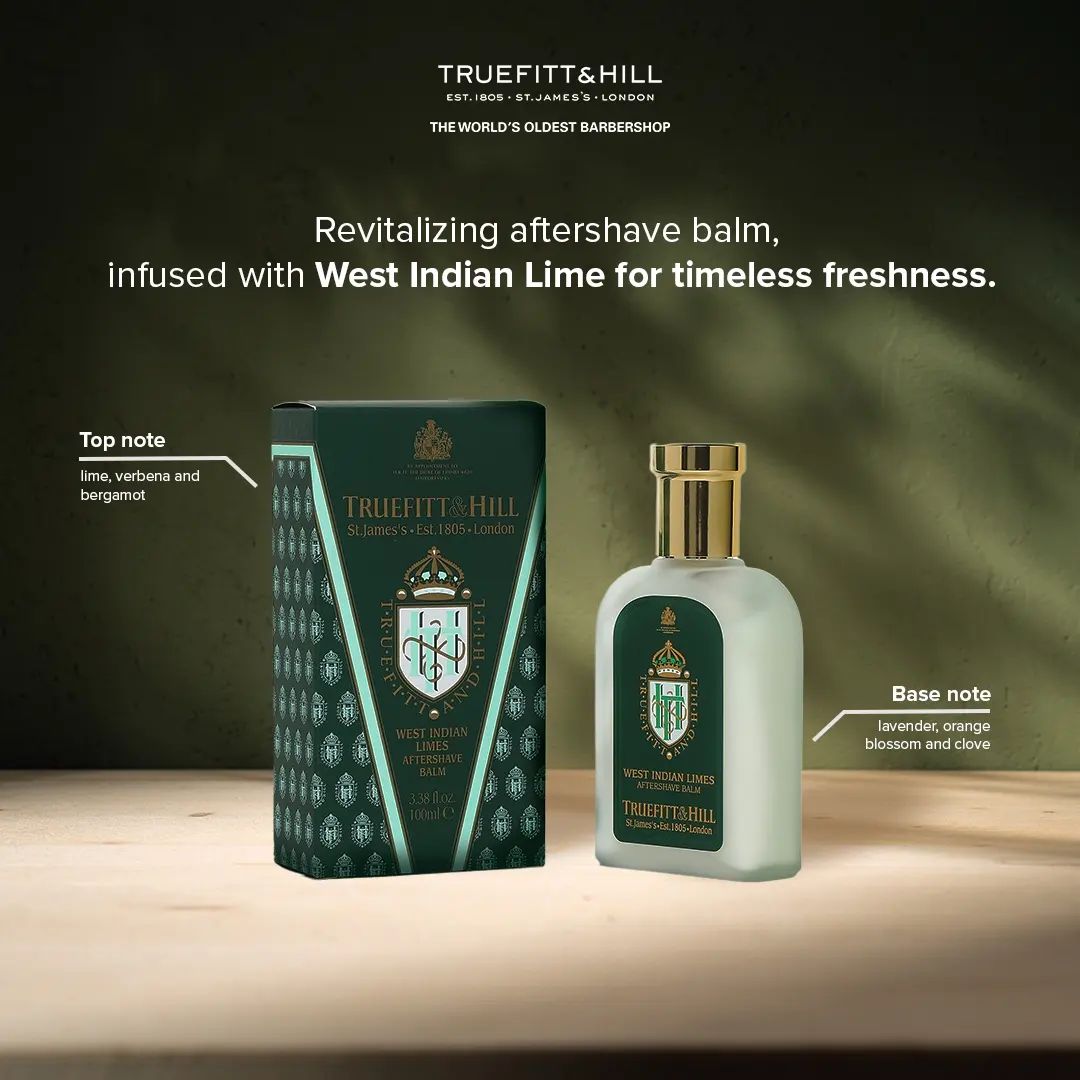 Truefitt & Hill West Indian Limes Aftershave Balm for Men 100ml - Truefitt & Hill India