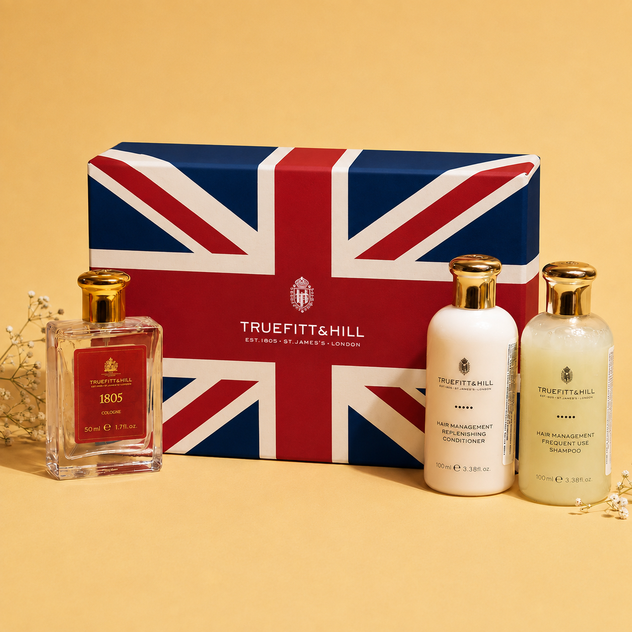 Truefitt & Hill Men's Daily Essential Gift Set for Men| Mens Gift Set | Festive Gifting