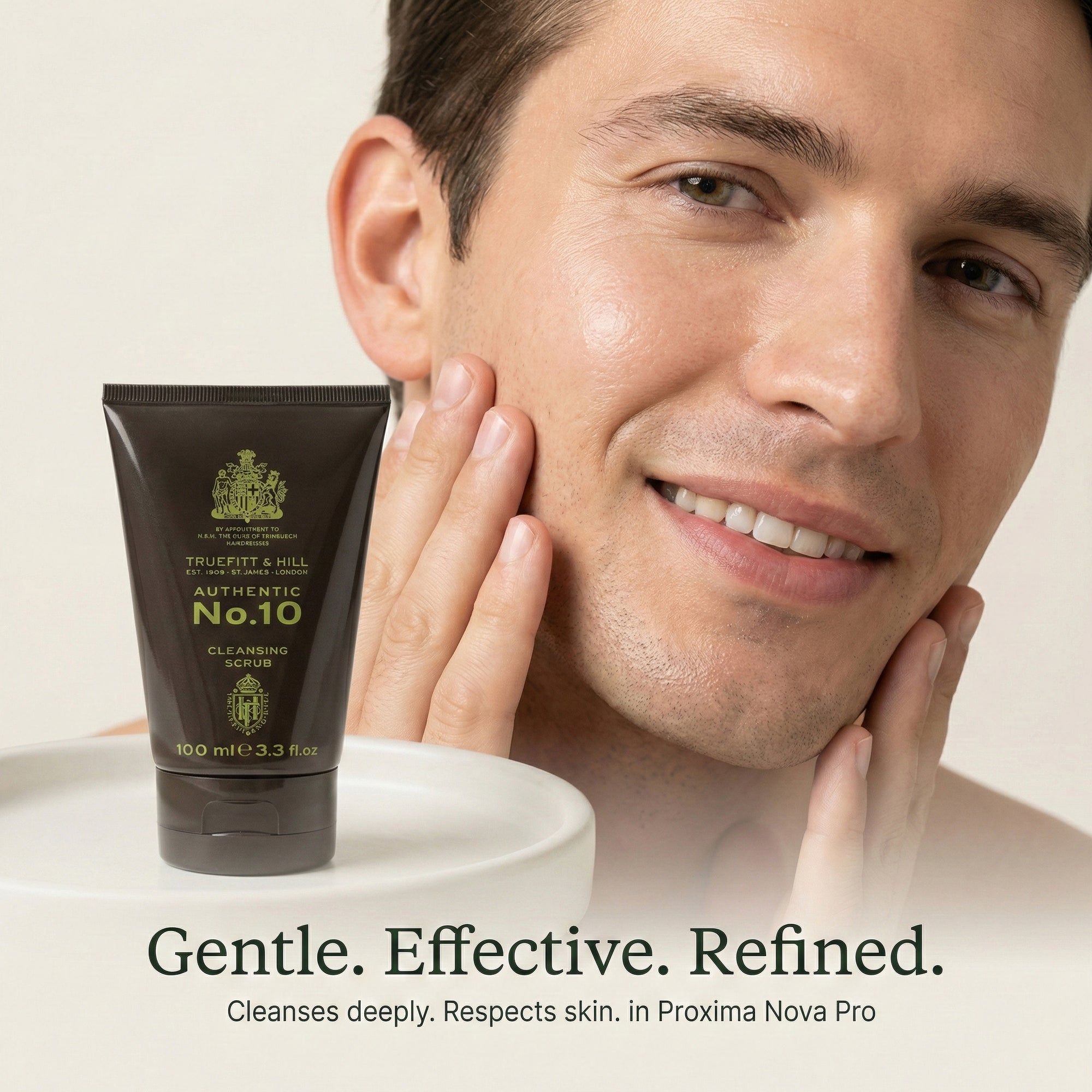 Truefitt & Hill Face Cleansing Scrub for Men Authentic No.10 100ml - Truefitt & Hill India