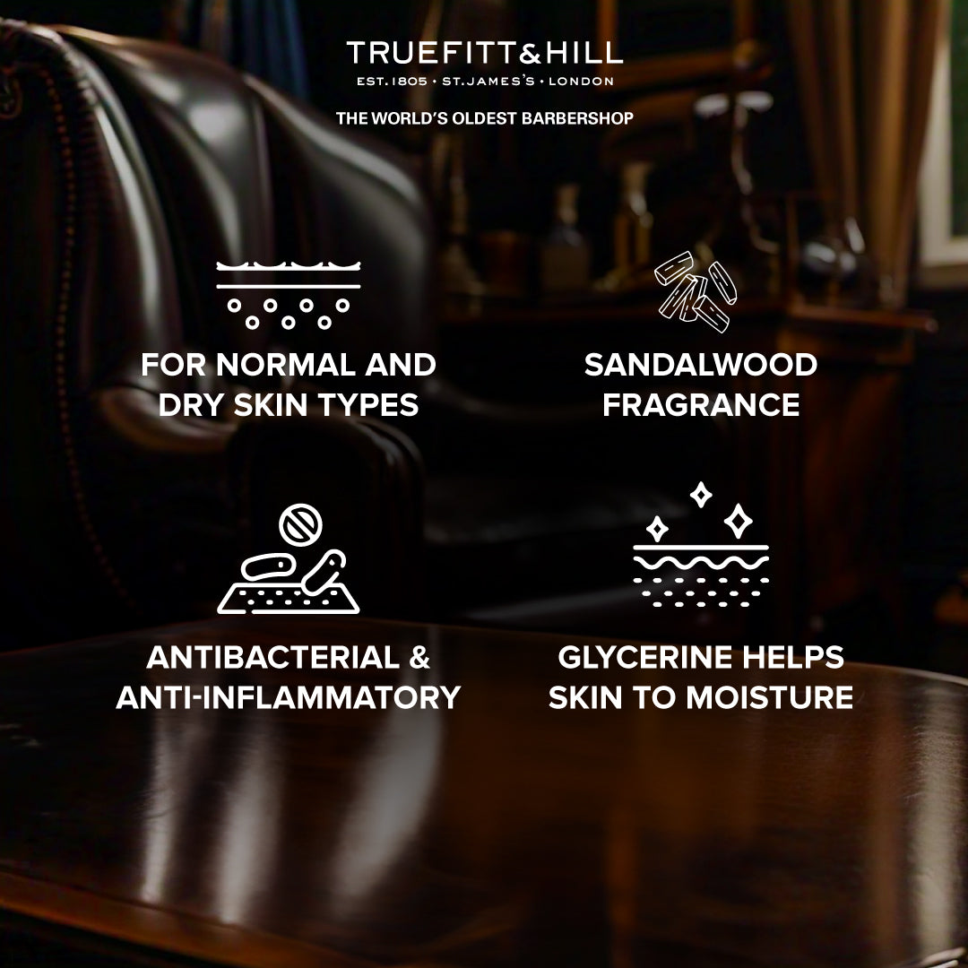 Truefitt & Hill Sandalwood Shaving Cream Tube for Men75gm - Truefitt & Hill India