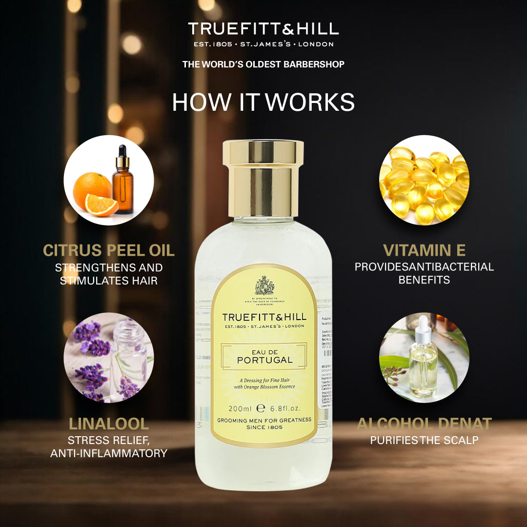 Truefitt & Hill Hair Serum  Eau de Portugal for Men 200ml - Truefitt & Hill India