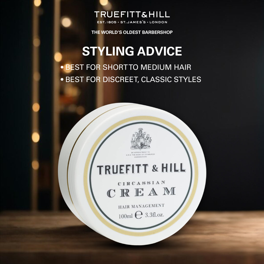 Truefitt & Hill Hair Styling Circassian Cream for Men 100gm - Truefitt & Hill India