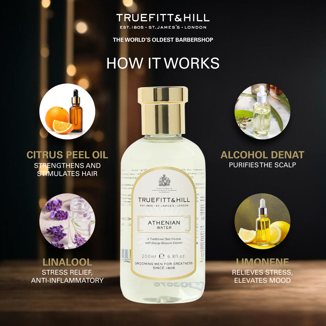 Truefitt & Hill Athenian Hair Serum Water for Men 200ml - Truefitt & Hill India