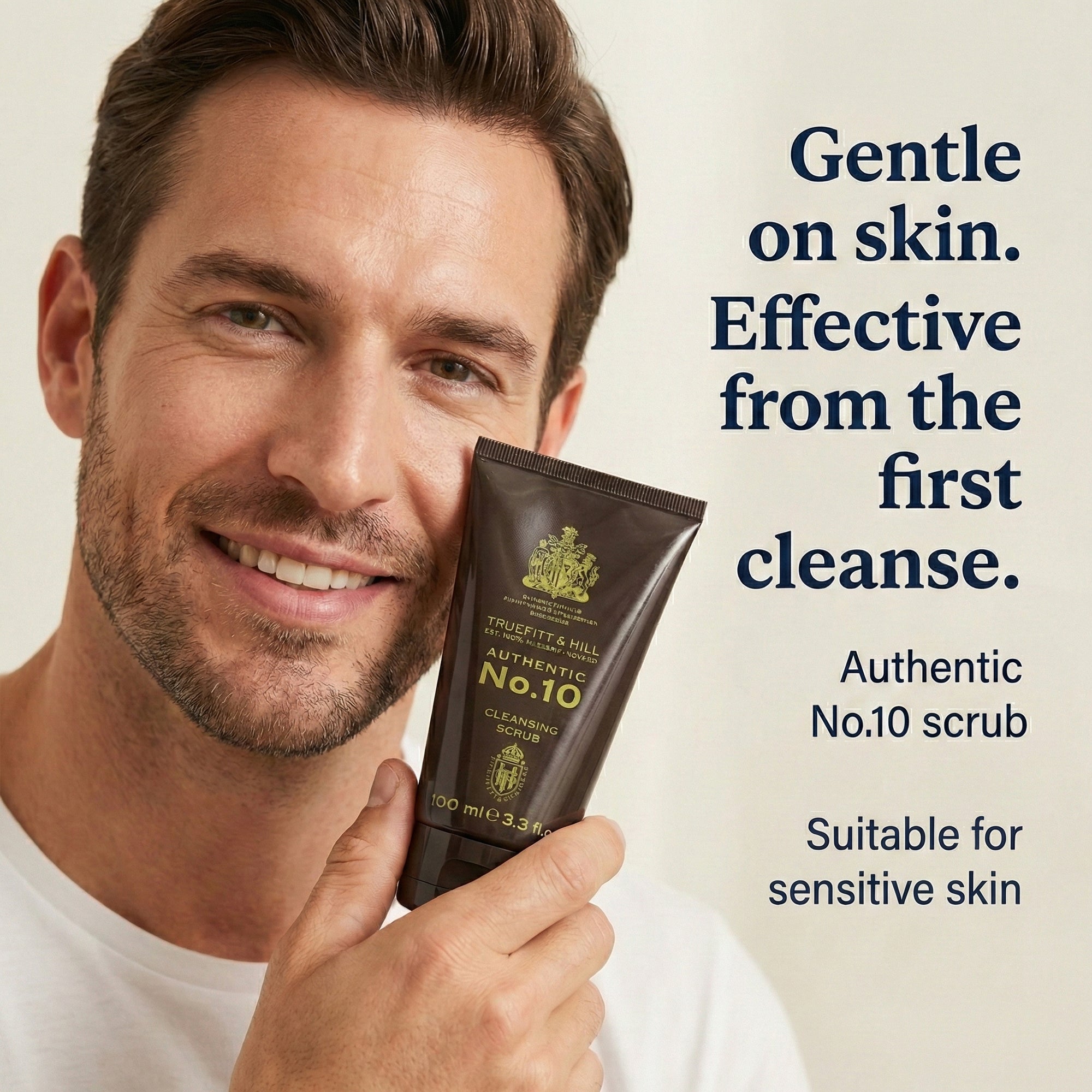 Truefitt & Hill Face Cleansing Scrub for Men Authentic No.10 100ml - Truefitt & Hill India