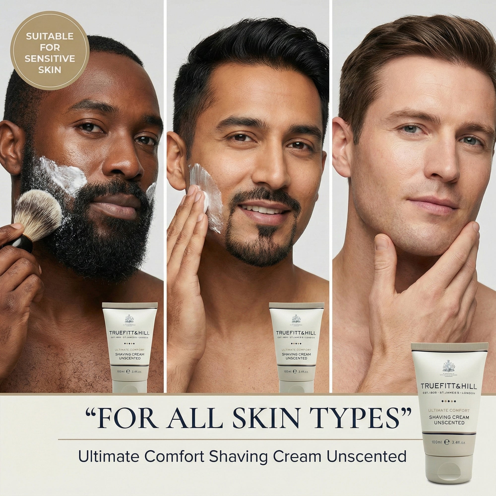 Truefitt & Hill Ultimate Comfort Shaving Cream for Men 100gm - Truefitt & Hill India
