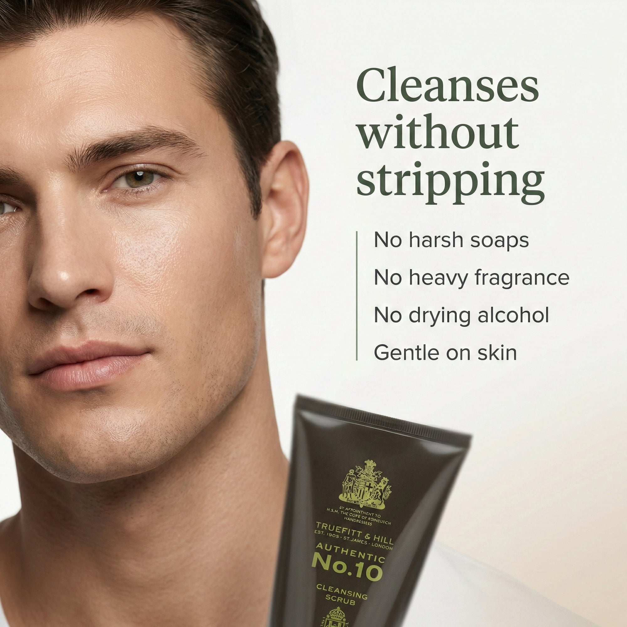 Truefitt & Hill Face Cleansing Scrub for Men Authentic No.10 100ml - Truefitt & Hill India
