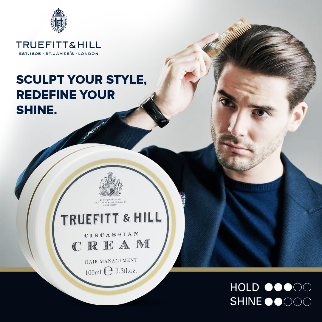 Truefitt & Hill Hair Styling Circassian Cream for Men 100gm - Truefitt & Hill India