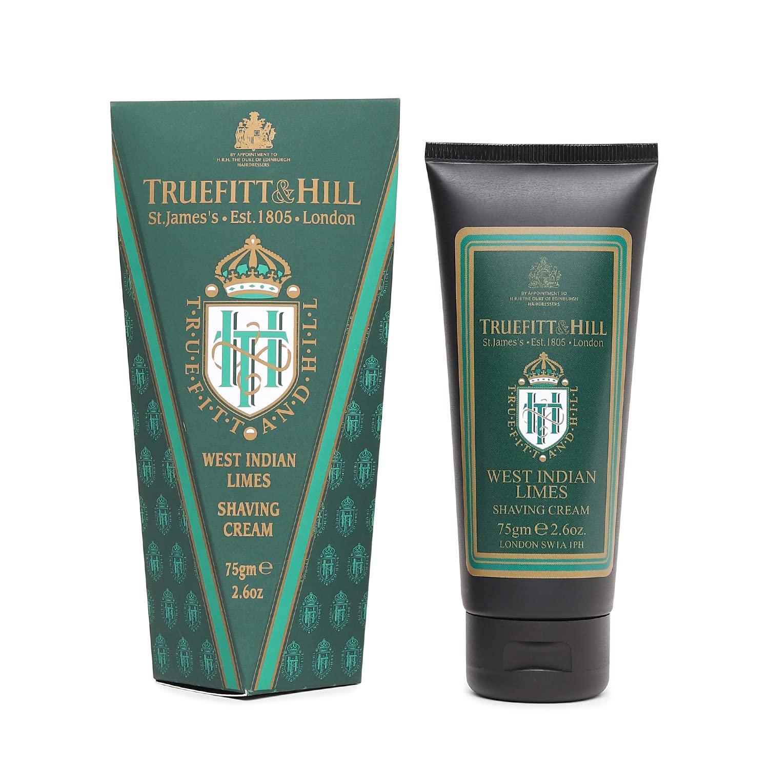Truefitt & Hill West Indian Limes Shaving Cream Tube for Men 75gm - Truefitt & Hill India