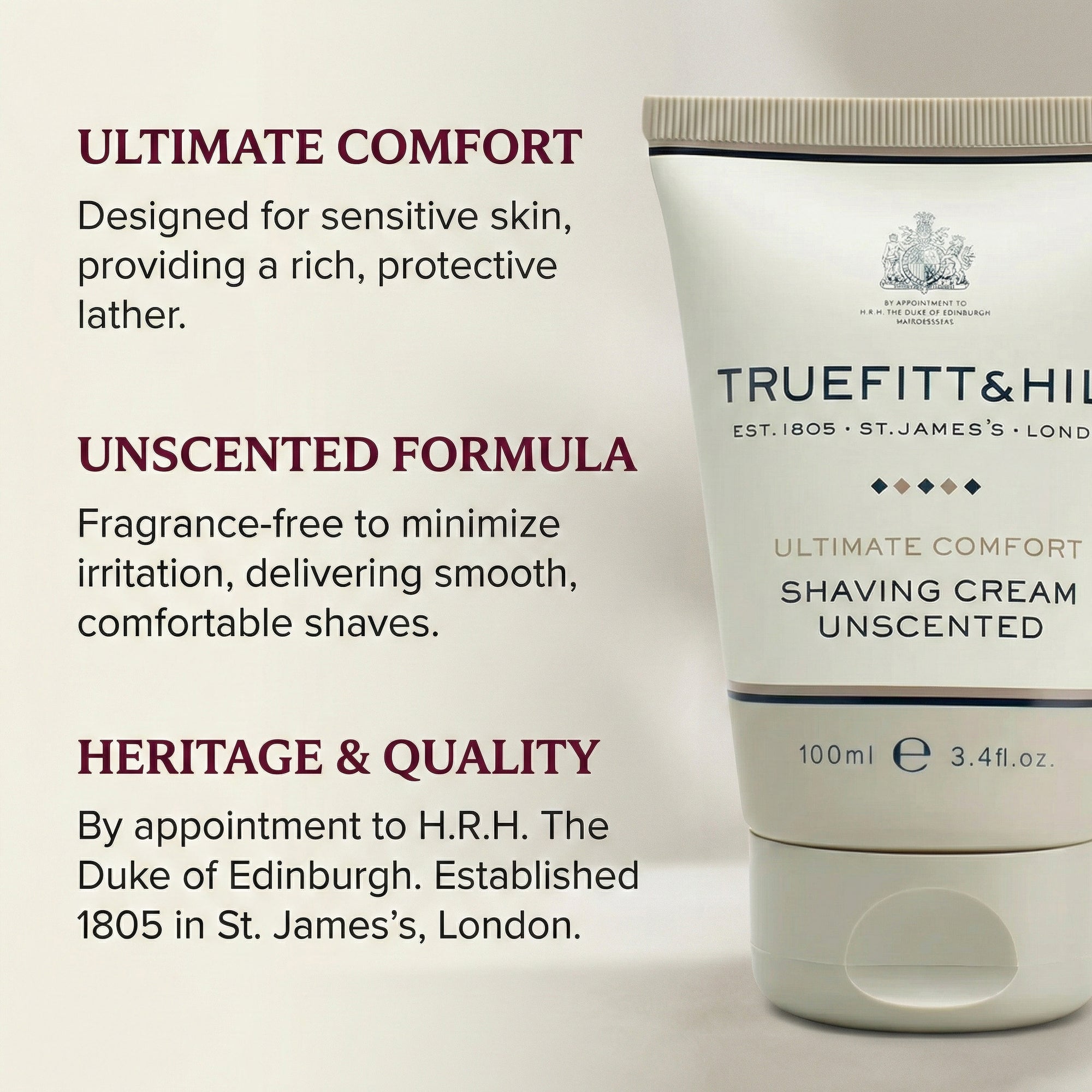 Truefitt & Hill Ultimate Comfort Shaving Cream for Men 100gm - Truefitt & Hill India