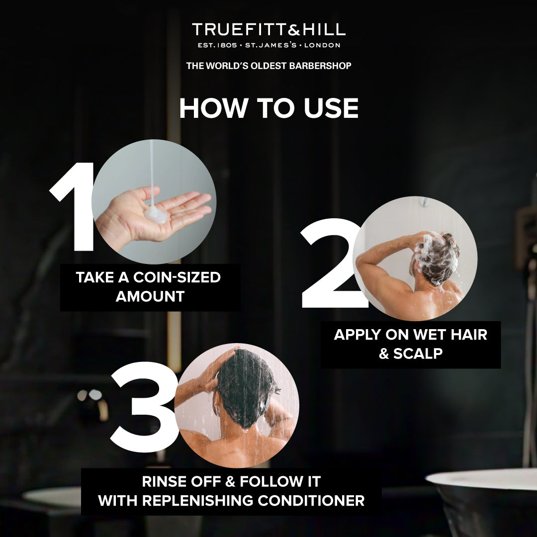 Truefitt & Hill Hair Management Moisturizing Vitamin E Shampoo for Men 100ml - Truefitt & Hill India