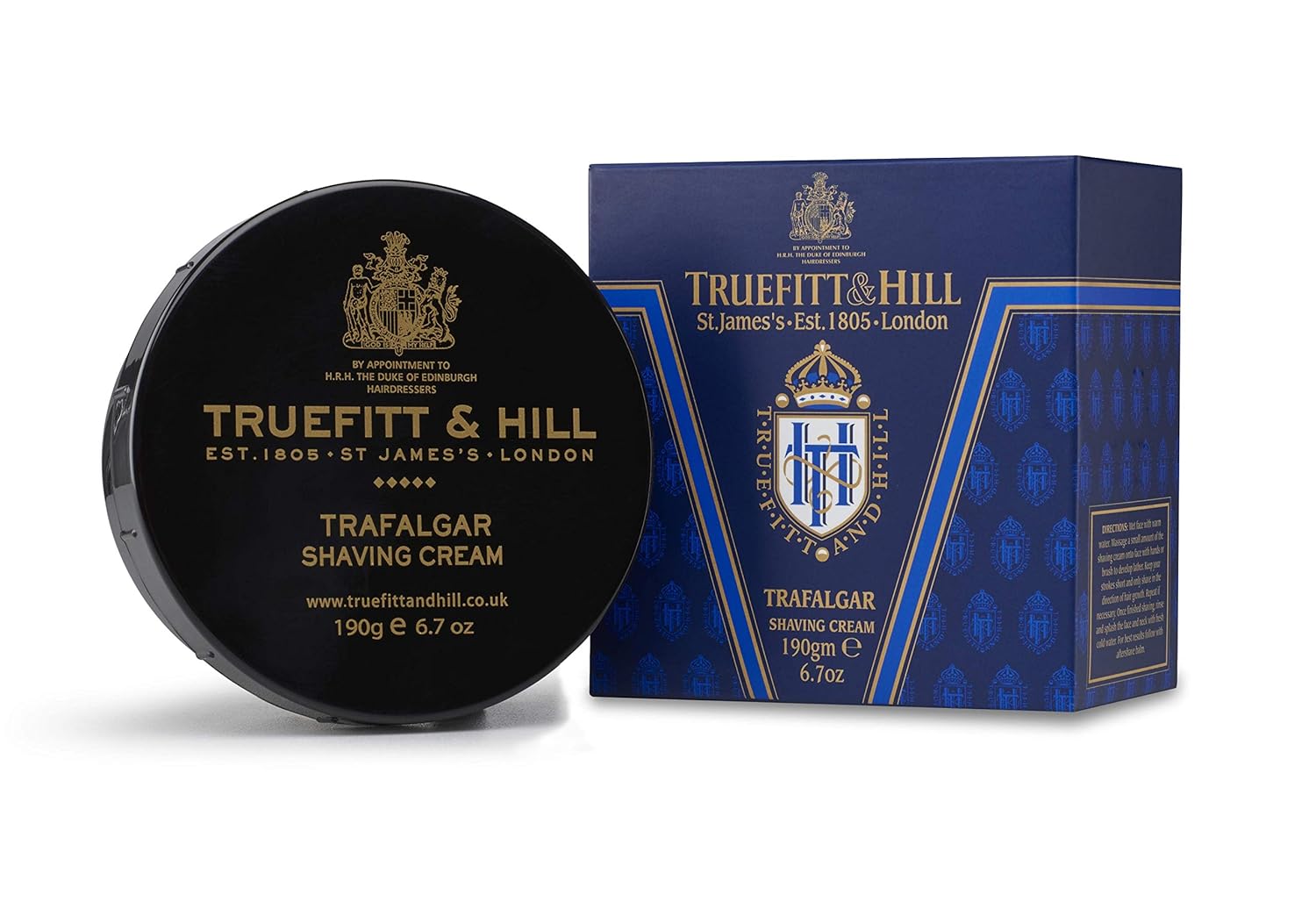 Truefitt & Hill Trafalgar Shaving Cream Bowl for Men 190gm - Truefitt & Hill India