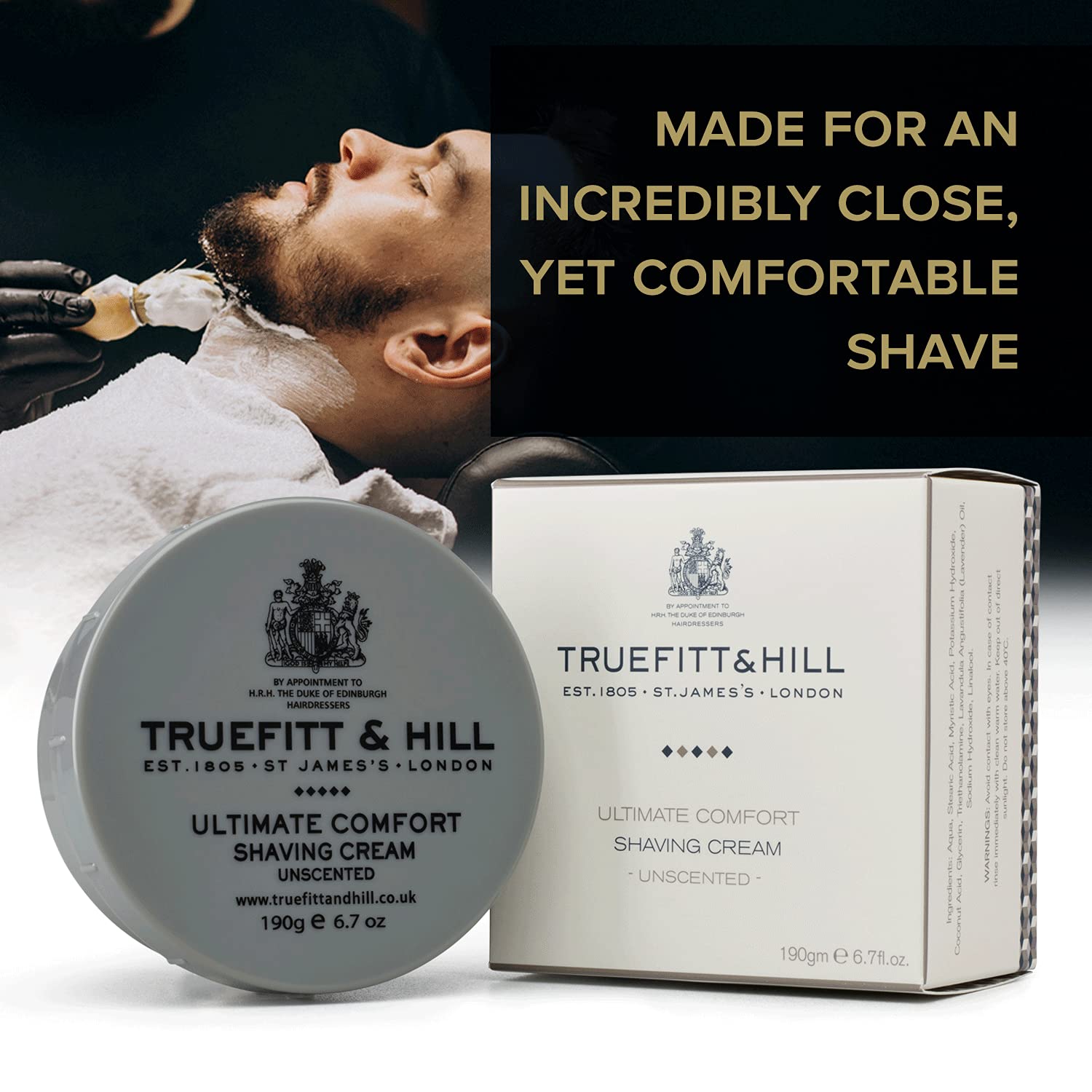 Truefitt & Hill Ultimate Comfort Shaving Cream for Men 190gm - Truefitt & Hill India