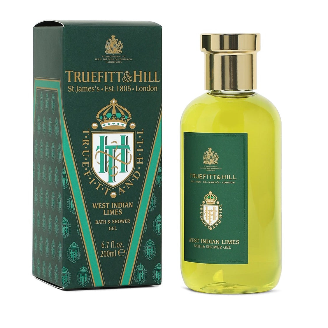 Truefitt & Hill West Indian Limes Men's Bath & Shower Gel 200ml - Truefitt & Hill India