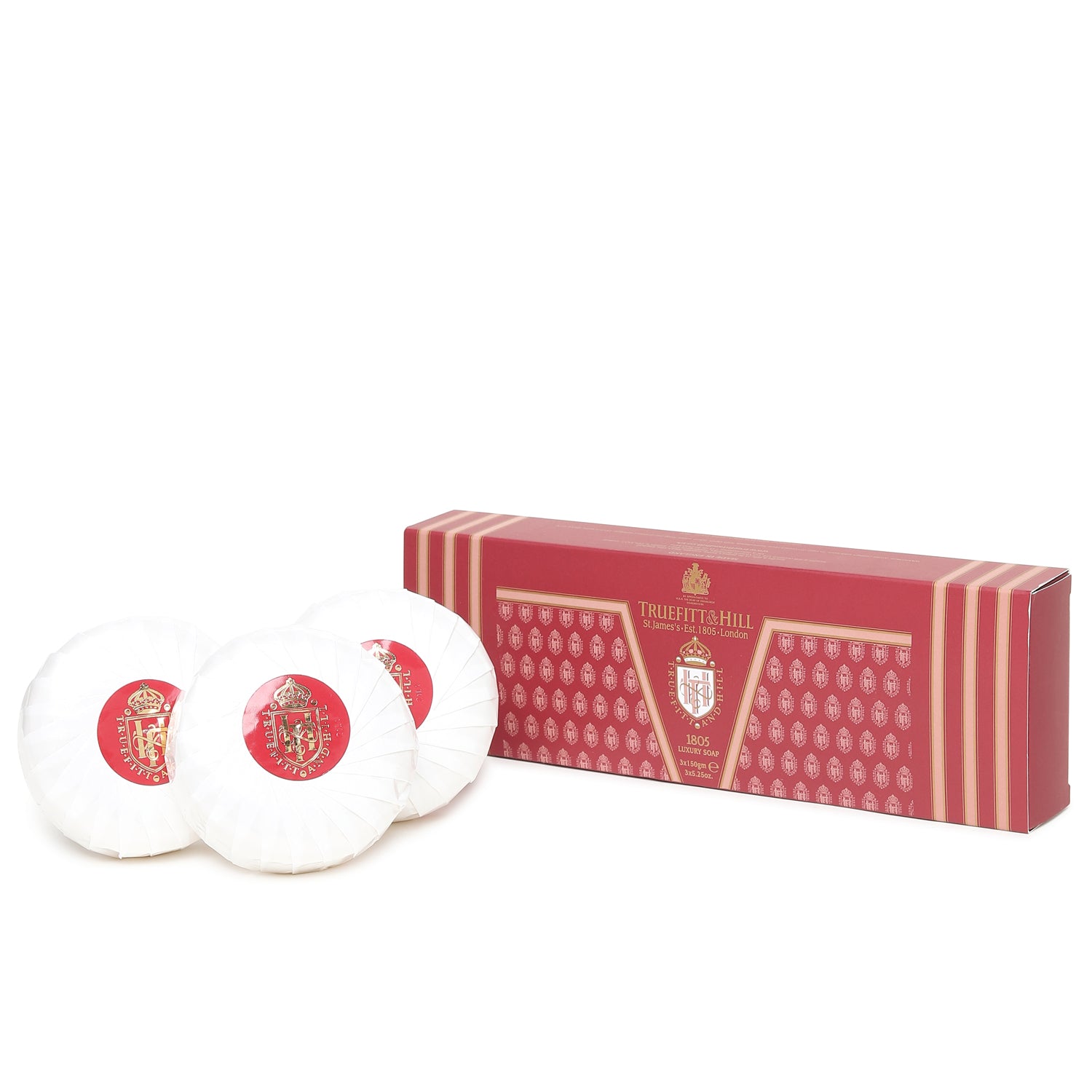 Truefitt & Hill 1805 Men's Luxury Bath & Body Soap 3x150gm - Truefitt & Hill India