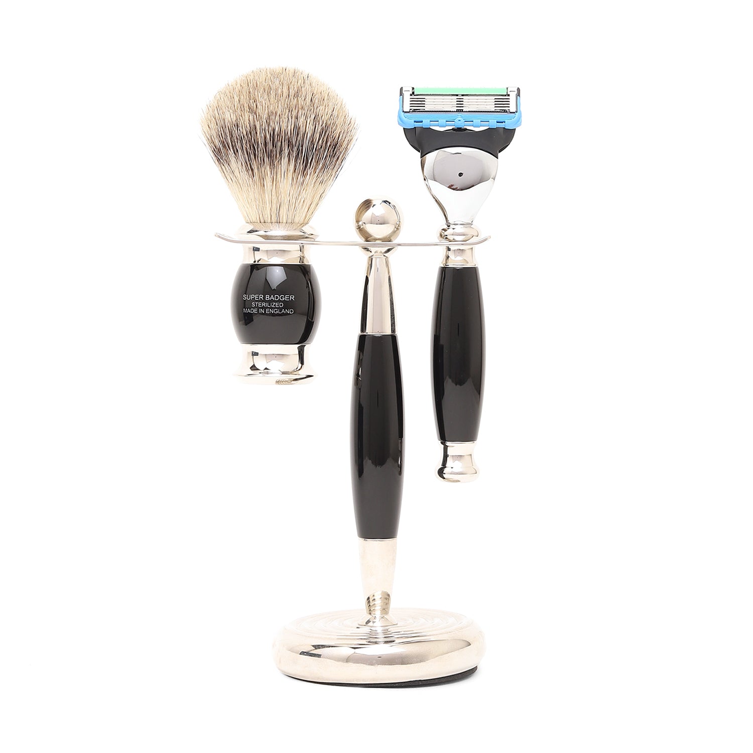 Truefitt & Hill Edwardian Collection Ebony Fusion Shaving Set - Truefitt & Hill India