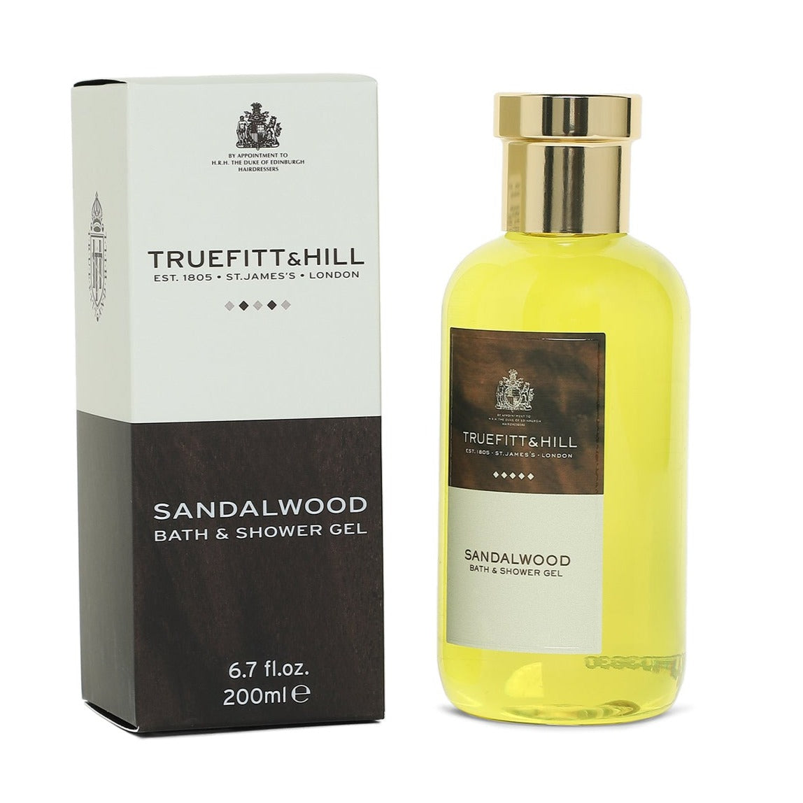 Truefitt & Hill Sandalwood Men's Bath & Shower Gel 200ml - Truefitt & Hill India