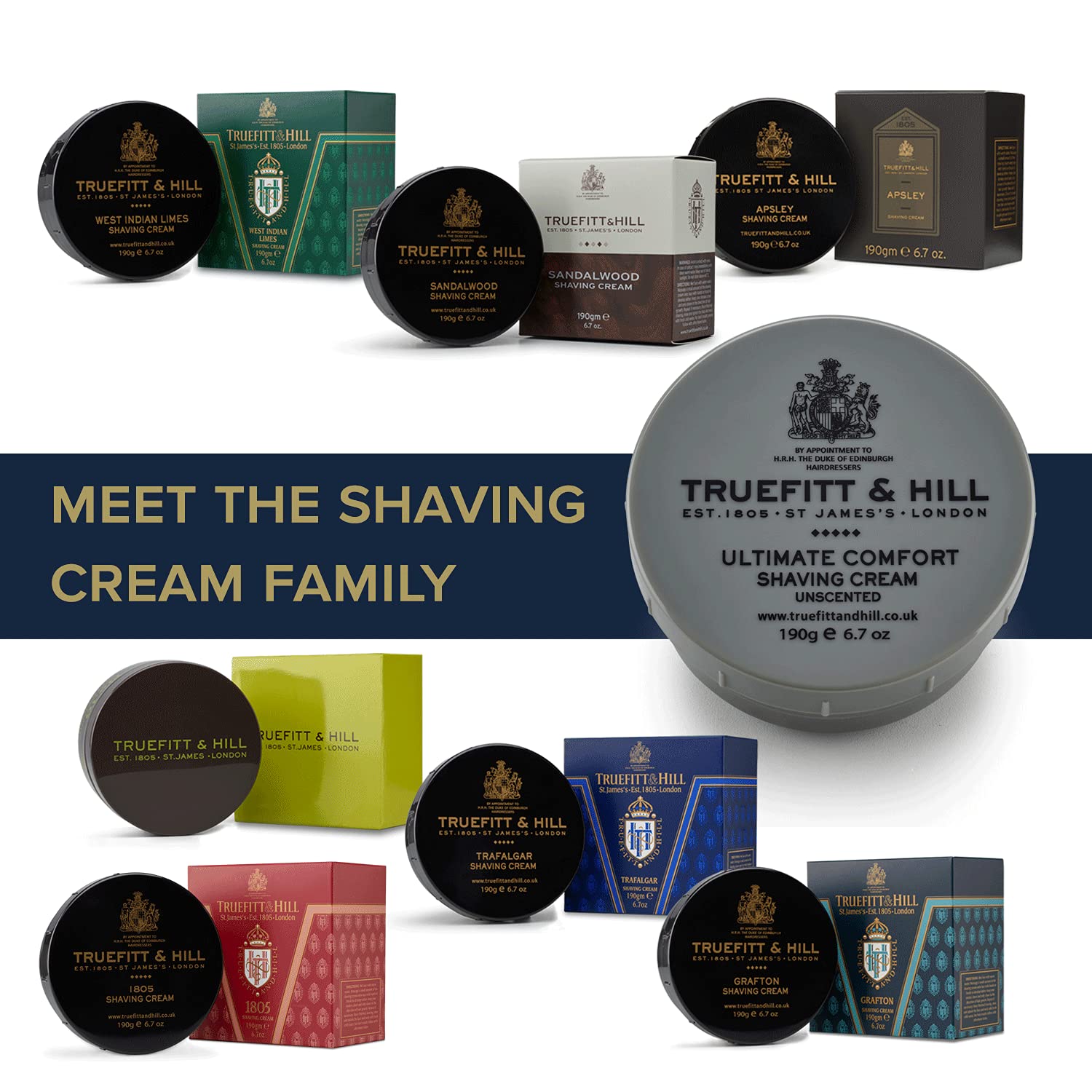 Truefitt & Hill Ultimate Comfort Shaving Cream for Men 190gm - Truefitt & Hill India