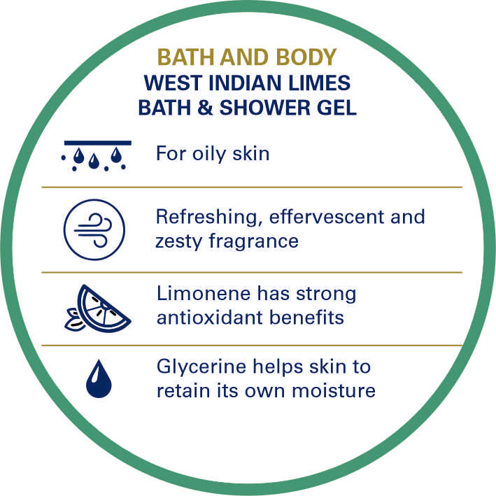 Truefitt & Hill West Indian Limes Men's Bath & Shower Gel 200ml - Truefitt & Hill India